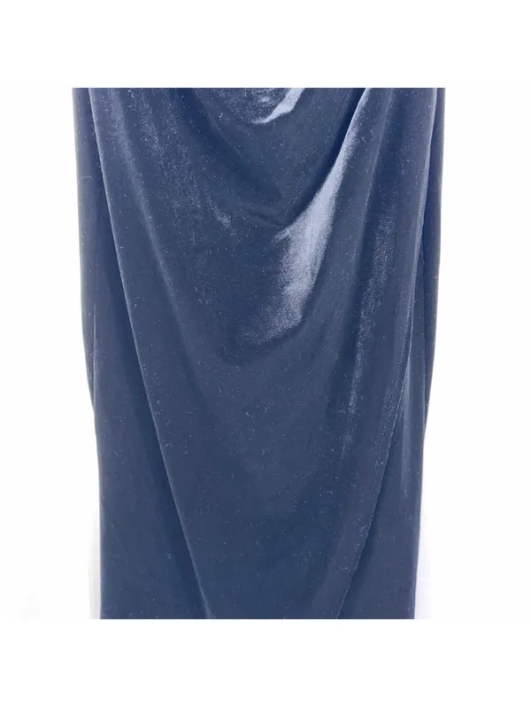 Premier Amour Black Velvet Cowl Neck Dress Size 6 NWT - Image 4