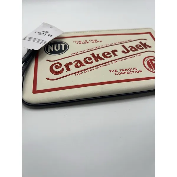 Coach Large Wristlet Leather Cracker Jack’s New With Tags novelty Pouch - Image 3