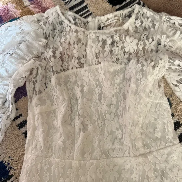 Here comes the sun white‎ lace dress small - Image 7
