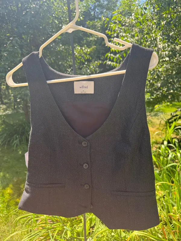Aritzia Wilfred Heather Grey Tank Vest - Image 4