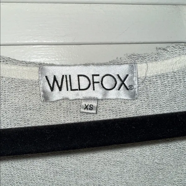 Wildfox Heather Gray Knit Top xs oversized - Image 2