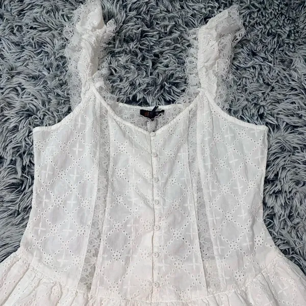 Dollskill Delia’s White eyelet babydoll dress - Image 2