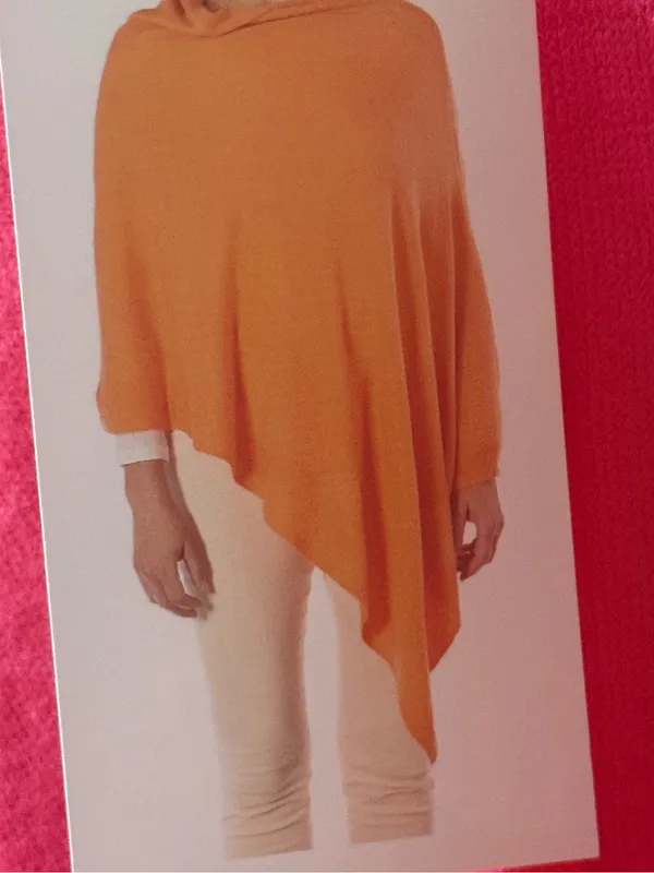 Coco + Carmen Hot Pink Poncho Shrug - Image 4
