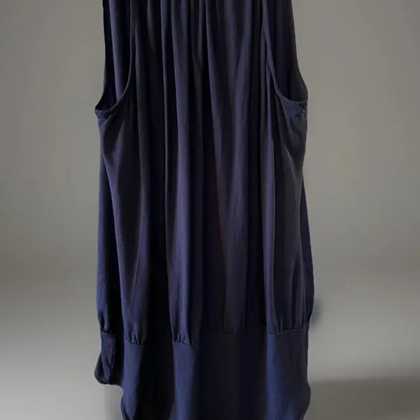 Anthropologie Navy Bodysuit Saturday Sunday NWOT Blouse Sz XL Silky Top Festival - Image 4