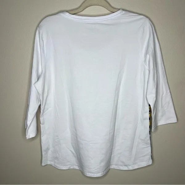 Palm Grove Bon Voyage‎ Sequin Graphic Scoop Neck 3/4 Sleeve Tee - Image 10