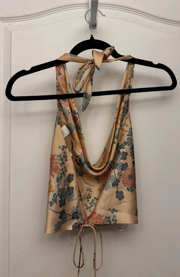 ZARA Floral Halter Top - Image 4