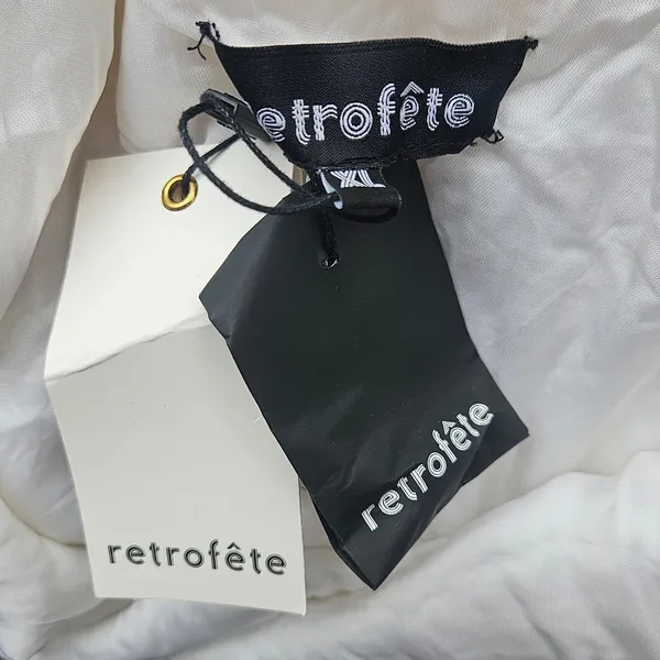 RETROFÉTE‎ Claire Belted Sequined Chiffon Mini Dress Iridescent XL NEW - Image 5