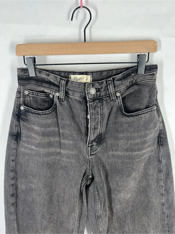 Madewell The Darted‎ Barrel-Leg Jean Olenda Wash Size 24 - Image 3
