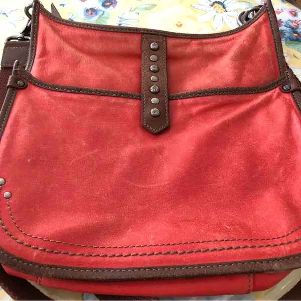 The Sak Orange Genuine Leather Purse Boho - Image 8