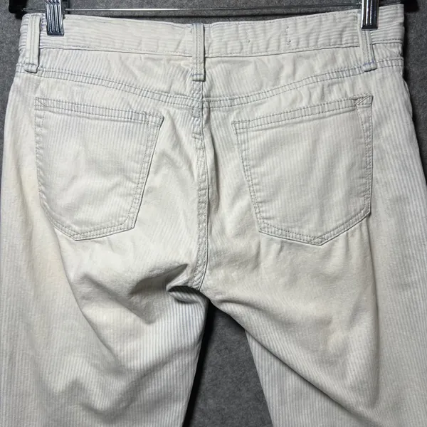 Gap 1969 Real Straight Blue White Railroad Stripe Pants‎ 28 Slim Fit - Image 13