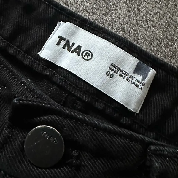 TNA Aritzia Black Wide Leg Cargo Pants 00 - Image 5