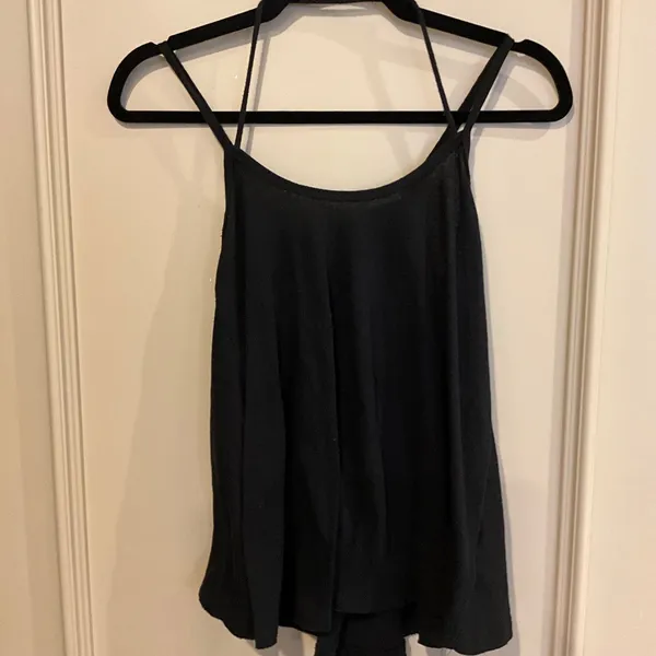 FREE PEOPLE We the Free Oversized Black Halter Tank Top Flowy Size Small S - Image 2