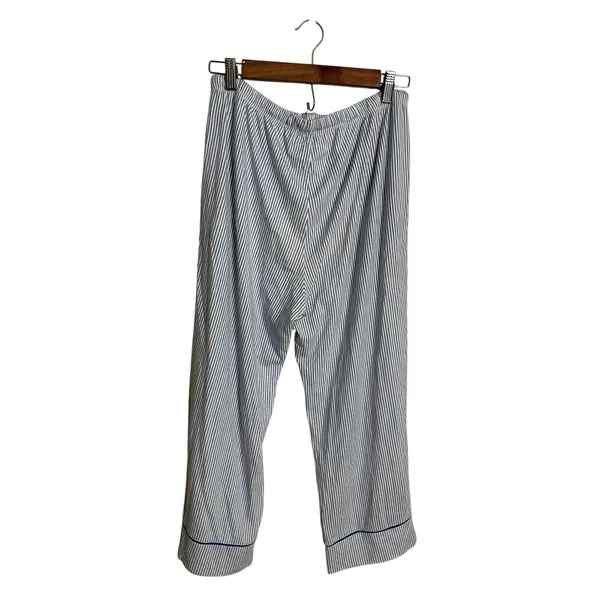 The Cat's Pajamas Set Blue White Stripe Pima Cotton Modal size S Lounge Sleep - Image 7