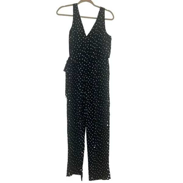 ✨Lulu’s Aislinn Black Polka Dot Sleeveless Sz Medium Jumpsuit✨ - Image 7