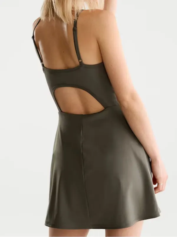 Aeropostale Flex Scoop-Neck Tennis Dress Olive L - Image 2