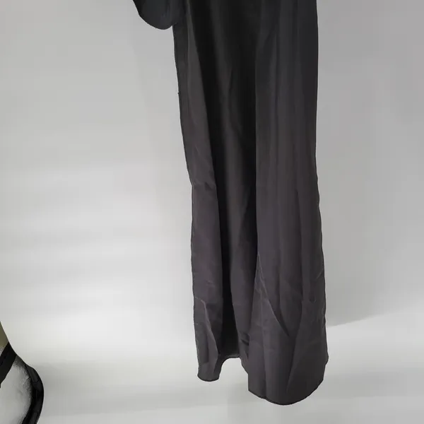 Alfred Sung Maxi Dress Womens 8 Black Ballet Top Taffeta Skirt V-Neck 3/4 Sleeve - Image 12