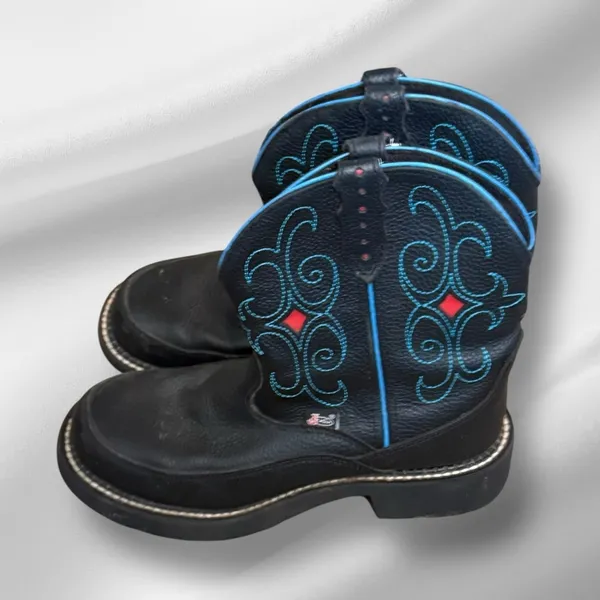 Justin Boots Gypsy‎ Black Cowboy Boots - Image 4
