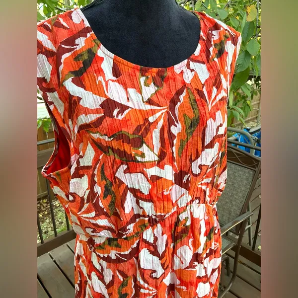 Nine West Womens maxi dress LIKE NEW🧡💙🤍 - Image 3