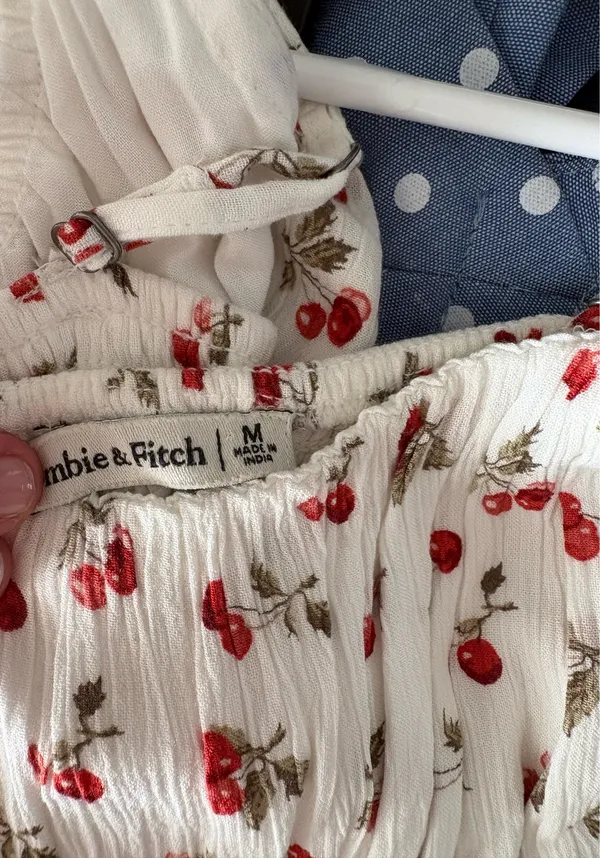 Abercrombie & Fitch Cherry Print Mini Dress - Image 3