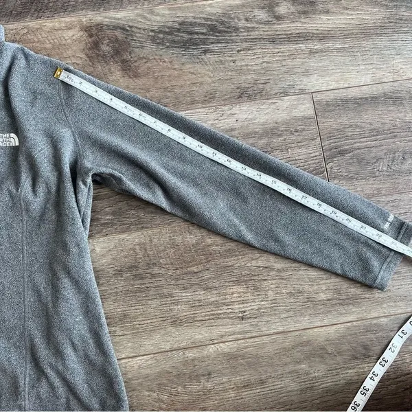 The North Face TKA 100 Glacier 1/4 Zip Fleece Pullover Heather Grey Size XL - Image 7
