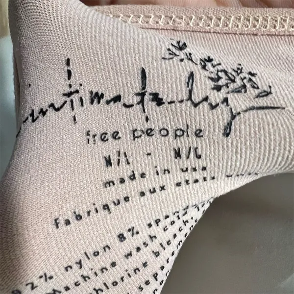 Free People Intimately Women's Beige Skinny Strap Crop Top Size M - Image 8