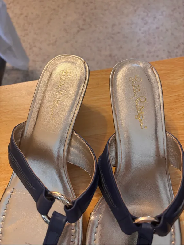 Lilly Pulitzer McKim wedge sandals size 9 - Image 4