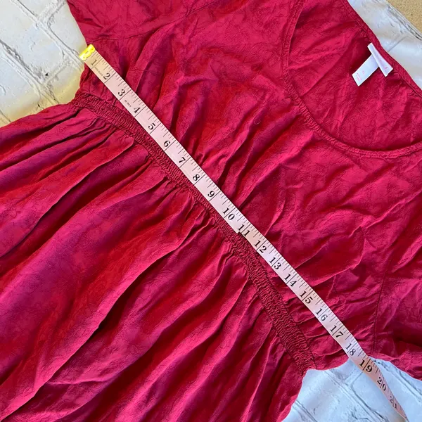 Dress Loose Flowy Pink Long Sleeve Size XL Artsy Motherhood - Image 10