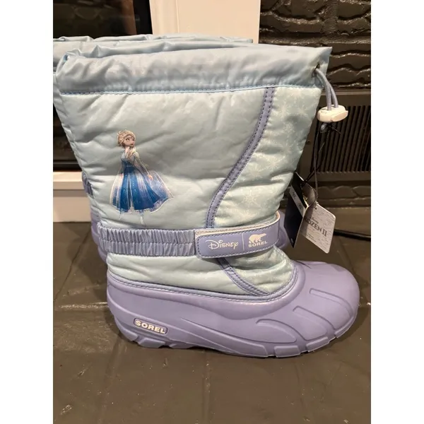 Sorel Women's Disney Frozen‎ Elsa Snow Boots Waterproof Winter Blue Size 7 - Image 5