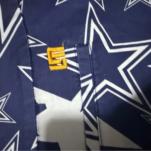 Loudmouth x Dallas Cowboys Navy/Silver Active Star Mini Skirt Size 16 - Image 5