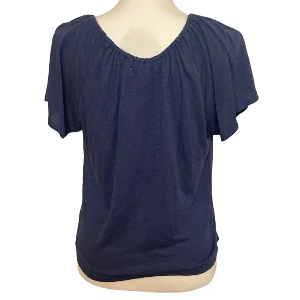Aeropostale Blue Y2K Summer Top Off the Shoulder Front Knot NWOT - Image 2