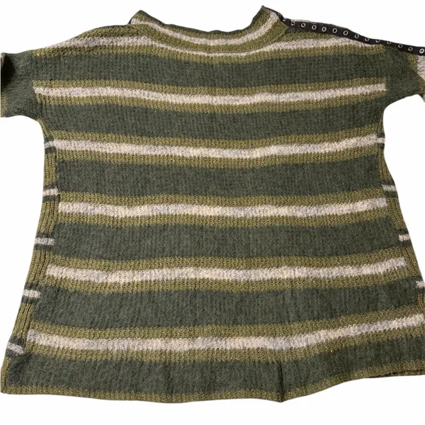 Free People Alpaca Sid Stripe Oversized Pullover Sweater; size medium - Image 5
