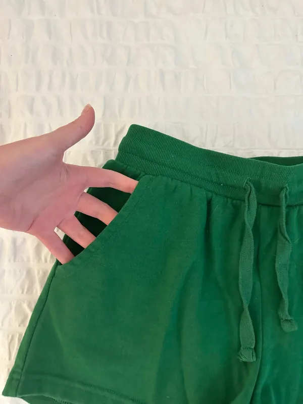Colsie Fleece Green Shorts - Image 2