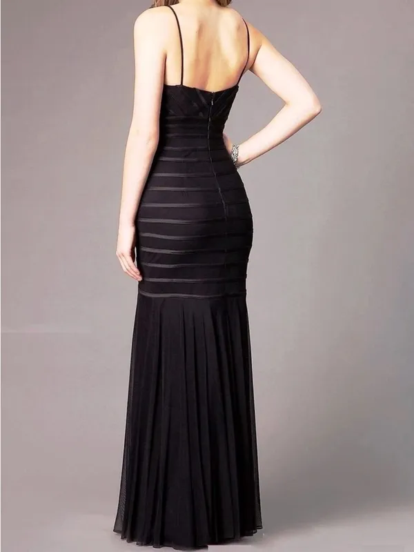 EUC Betsy & Adam Black Sweetheart Mermaid Maxi Dress Size 0 - Image 2