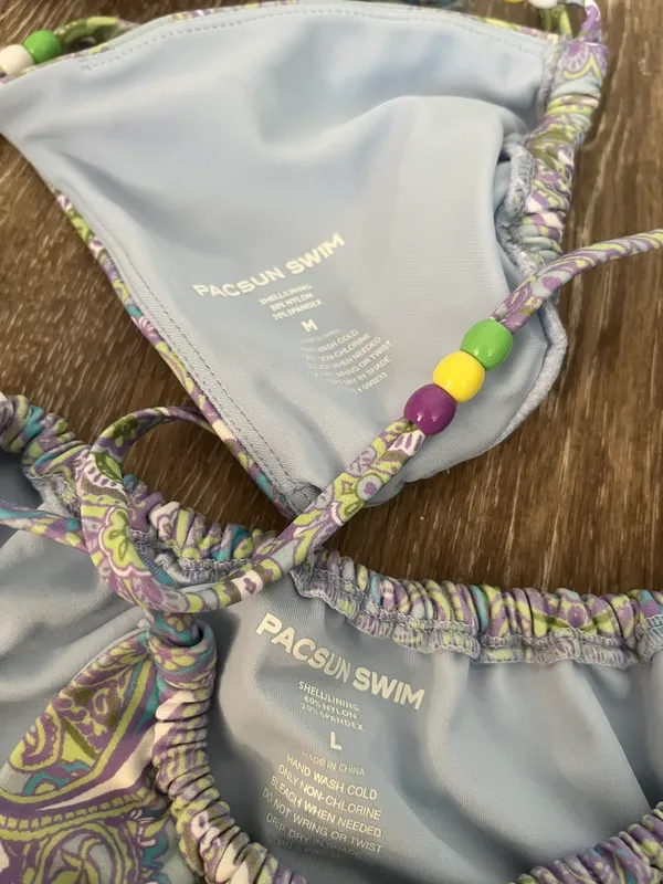 Multi Color Bikini Set Strappy - Image 3