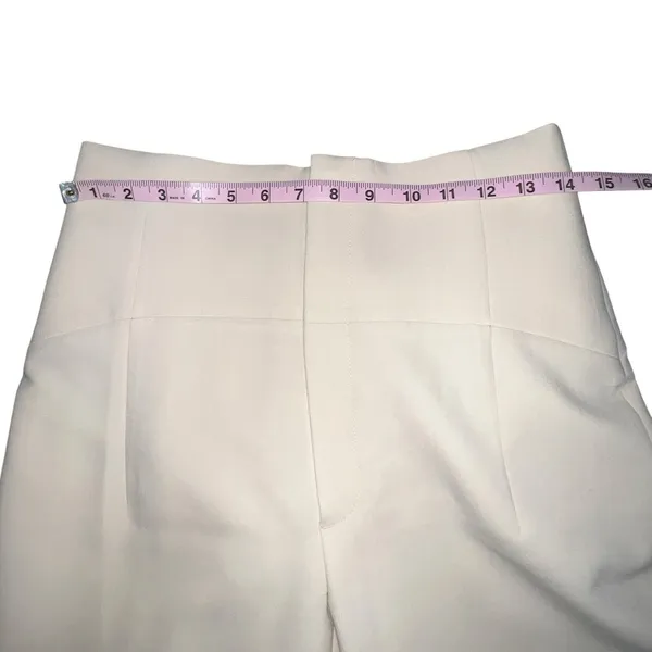 Zara‎ Beige Straight Leg High Waisted Polyester Dress Pants Women Size Medium - Image 4