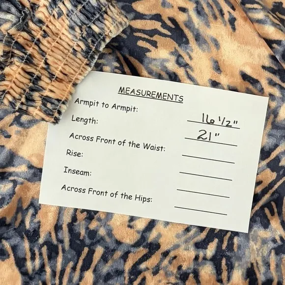 FREE PEOPLE Smocked Crushed Velvet Top Blouse Go Get 'Em Tiger Animal Small - Image 15