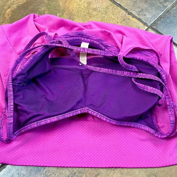 Lucy Feel The Beat Strappy Singlet Tank Top Medium Pink - Image 7