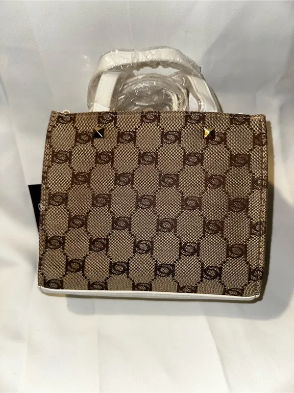 T483. bebe Los Angeles Brown Logo crossbody Bag - Image 3
