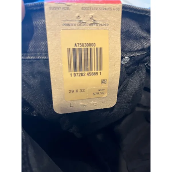 Levi’s Ribcage Bell Flare Leg Jeans in Black Size 39x32 NWT! - Image 12