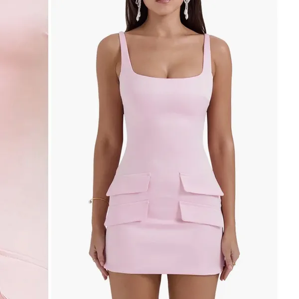 NWT House of CB Cosette Sleeveless Satin Cocktail Minidress HOUSE OF CB - Image 5