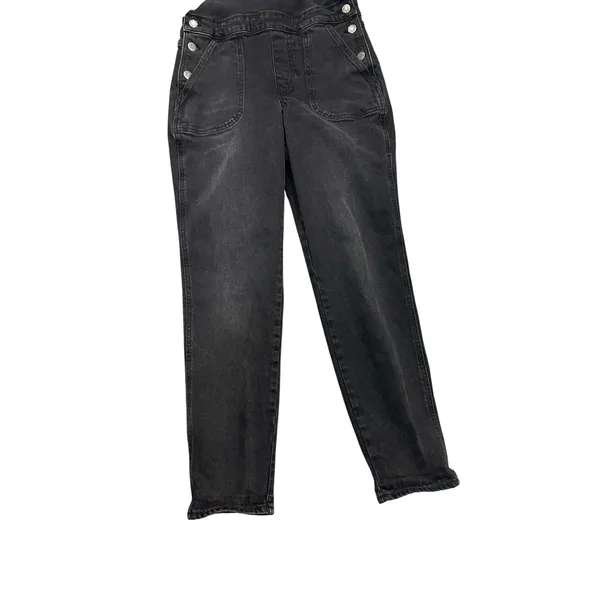 Old Navy O.G. Straight Black Y2K Jean Overalls Size 0 Women's Utility Denim - Image 3
