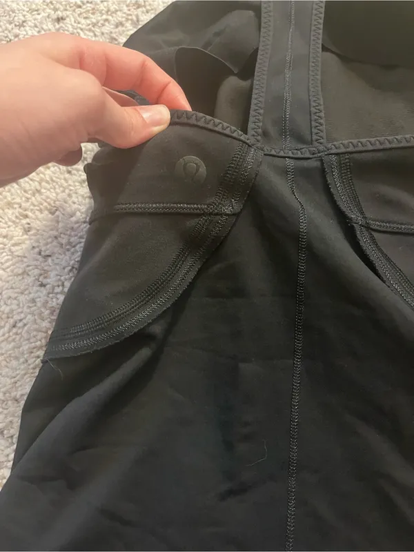 black Lululemon racerback tank top size 6 - Image 3