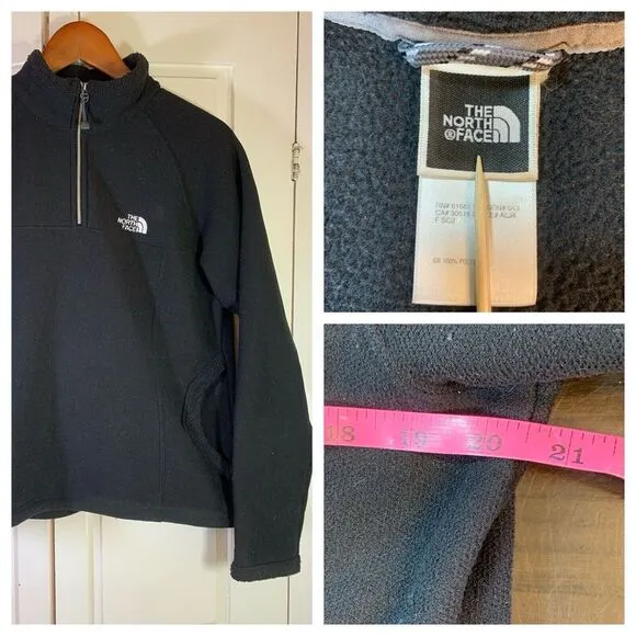 The North Face Sweater Women Medium Black TKA 200 Light Fleece Minimalist Hiking - Image 2
