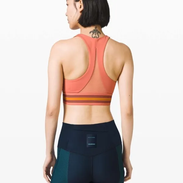Lululemon x Roksanda My Element Bra in Rustic Coral Garnet Fools Gold Size‎ 2 - Image 3
