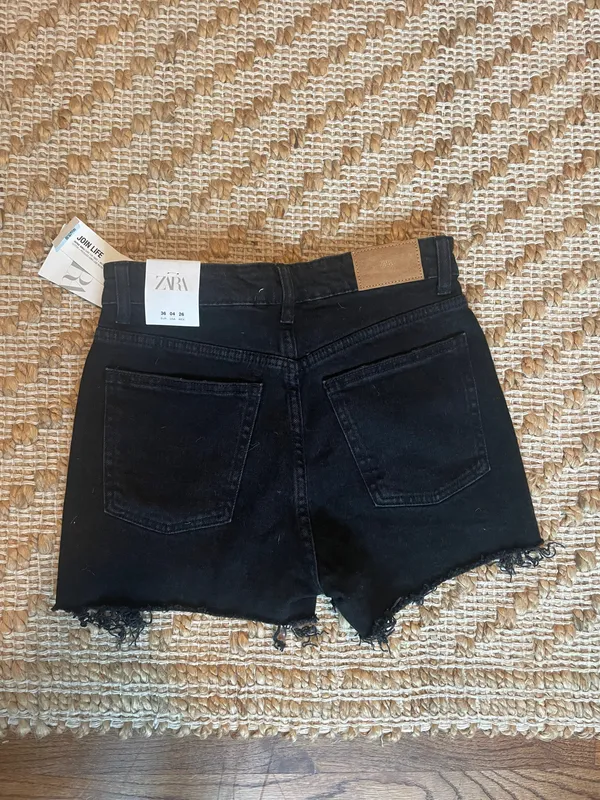 ZARA NWT High Rise Denim Shorts - Image 2