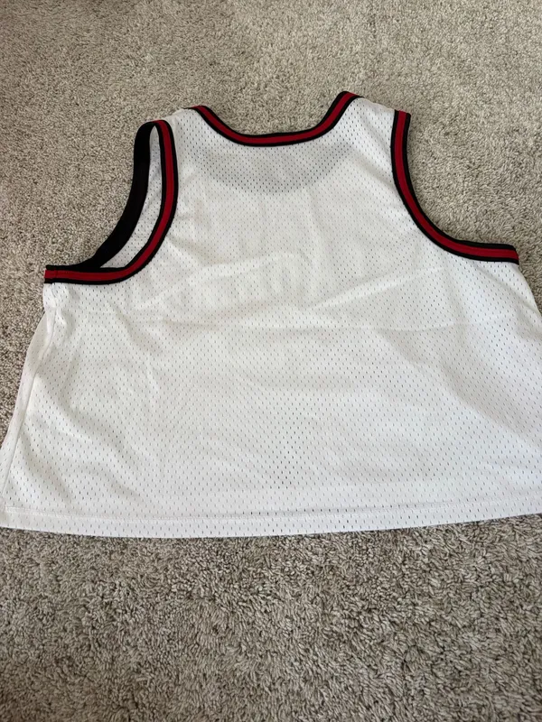 White and Crimson Alabama Women's Mesh Jersey Tank - Image 4