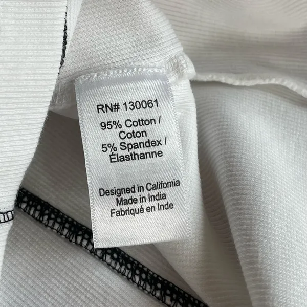 NWT L*Space White Rib Knit Mini Dress L - Image 3