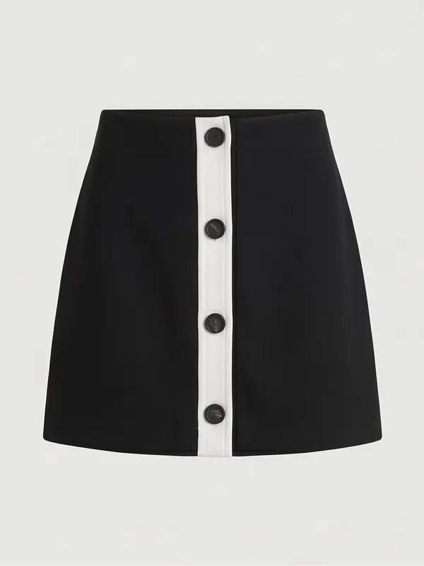 Kate Spade Black & White Skirt • Chic Boutique Mini Skirt - Image 2