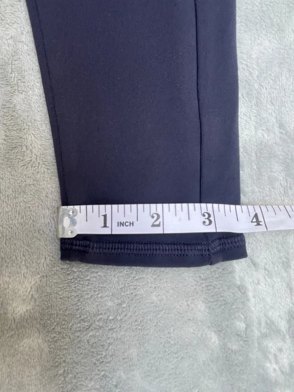 ALO Yoga Navy Mid Rise Performance Leggings Pilates Gym Training Outdoor XXS - Image 7