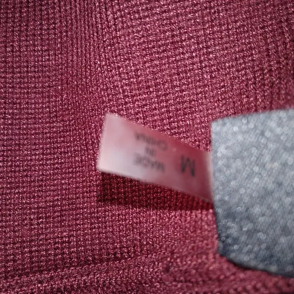 Do+Be M Maroon Leather Biker Flap Top - Image 9